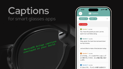 Real-Time Captions With MentraOS